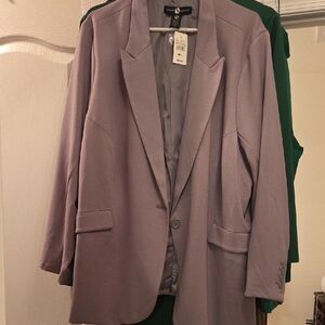 Ashley Stewart Gray Blazer Plus Sz 24